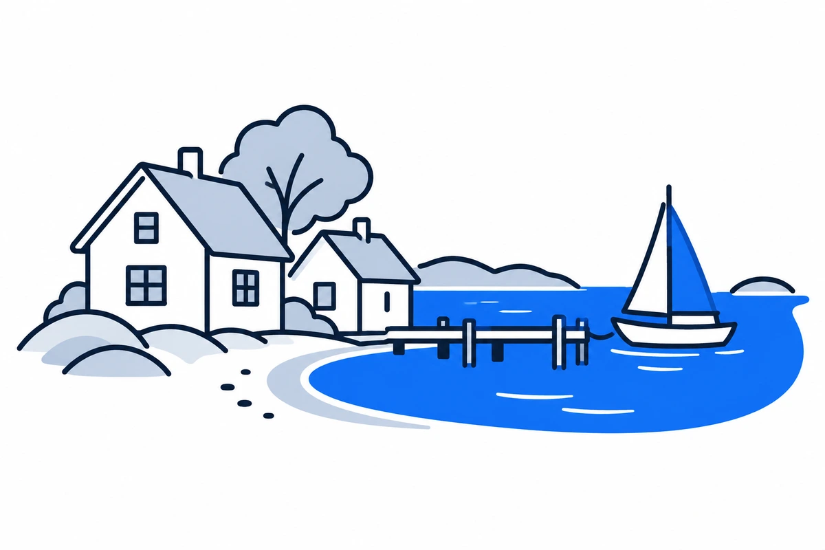 AI-generated illustration: Asker (municipality), Norway · Overview illustration