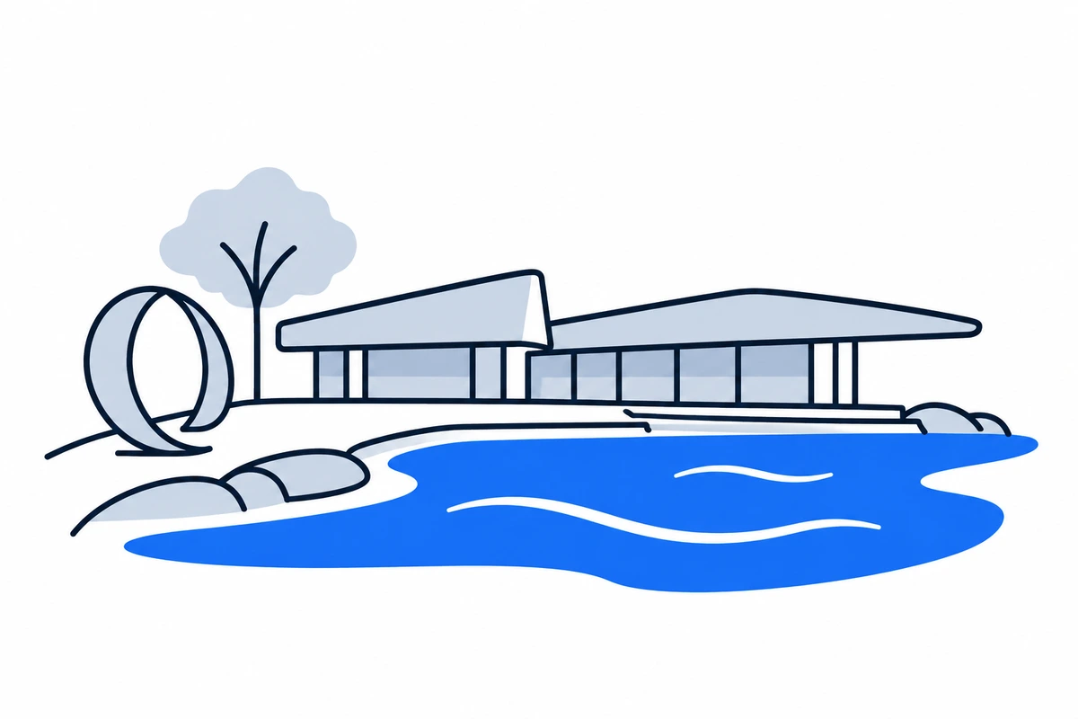 AI-generated illustration: Bærum (municipality), Norway · Overview illustration