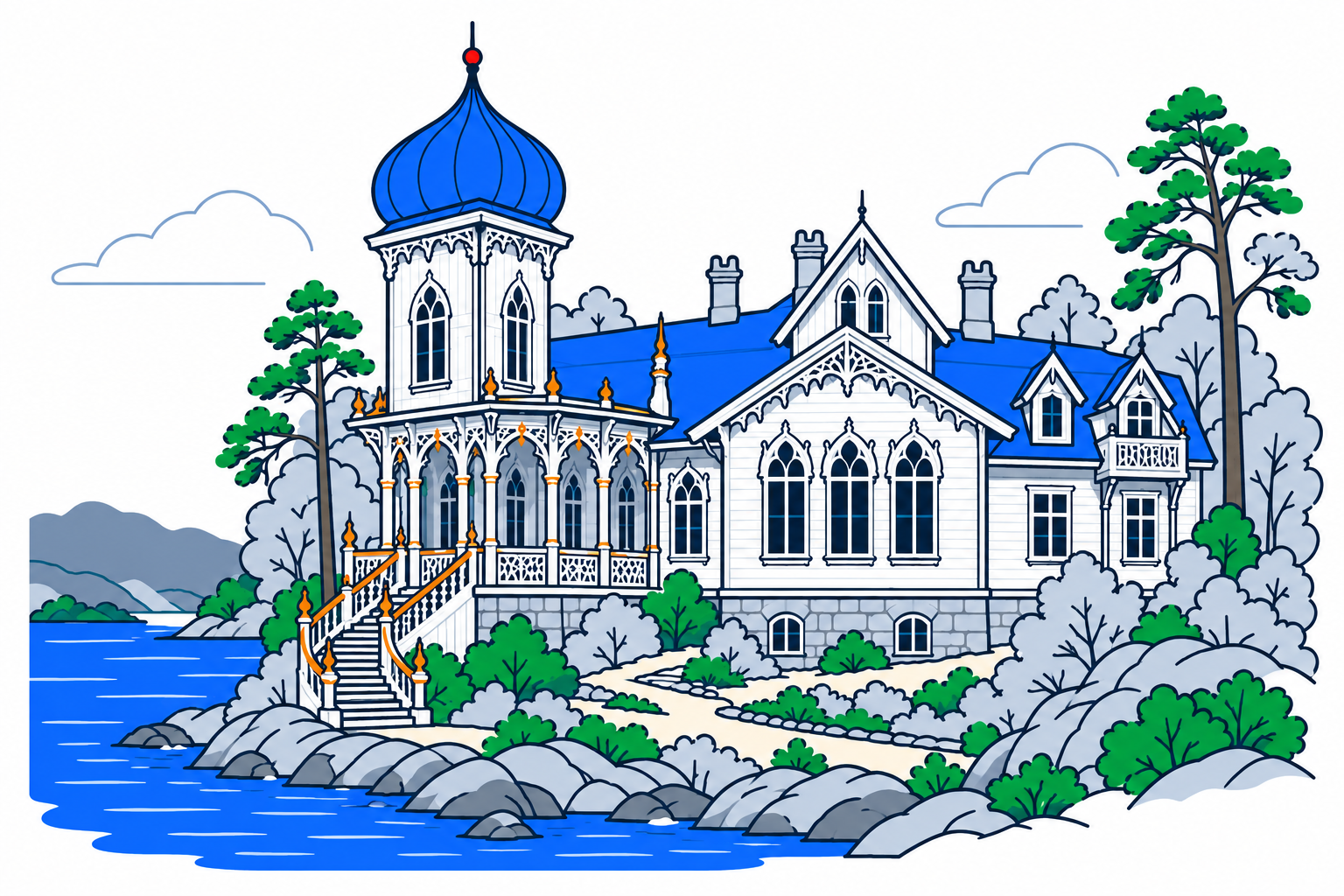SamfunnPrep illustration showing Lysøen.