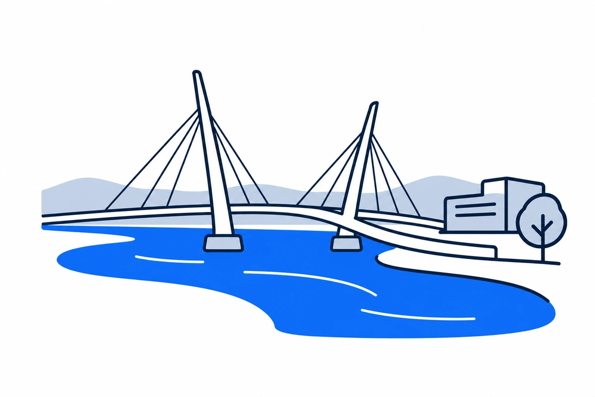 AI-generated illustration: Drammen (municipality), Norway · Overview illustration