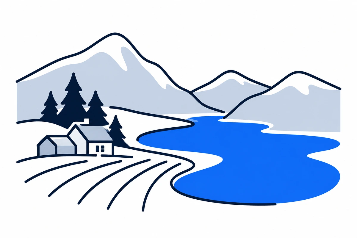 AI-generated illustration: Innlandet (county), Norway