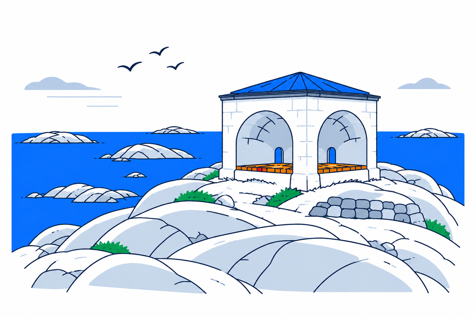 SamfunnPrep illustration showing Markøy fyr.