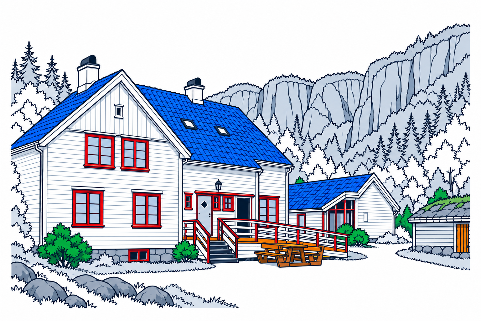 SamfunnPrep illustration showing Bjørn West-museet.