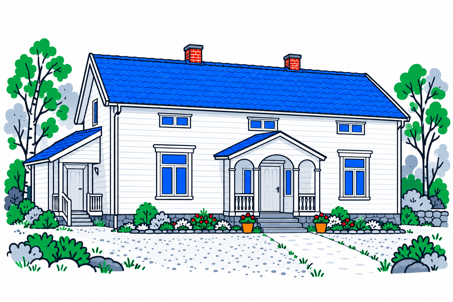 SamfunnPrep illustration: Sagstua skolemuseum, Nord-Odal. The historic schoolhouse that was Sigurd Hoel's childhood home.