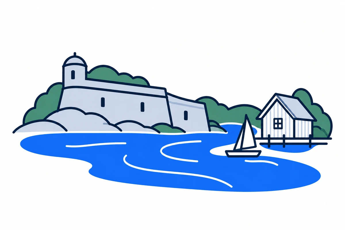 AI-generated illustration: Østfold (county), Norway