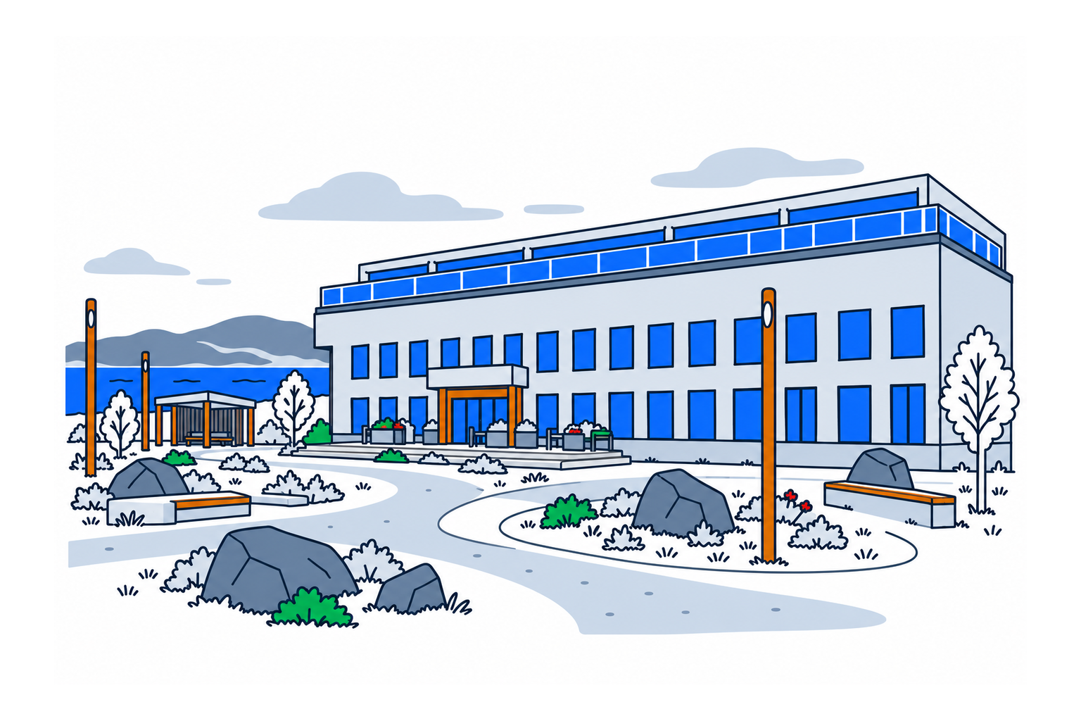 SamfunnPrep illustration of Rana museum in Mo i Rana