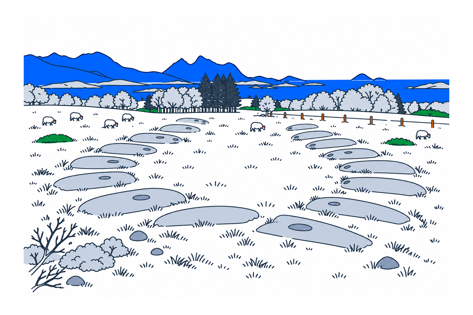 SamfunnPrep illustration of Vollmoen’s Iron Age remains in Steigen