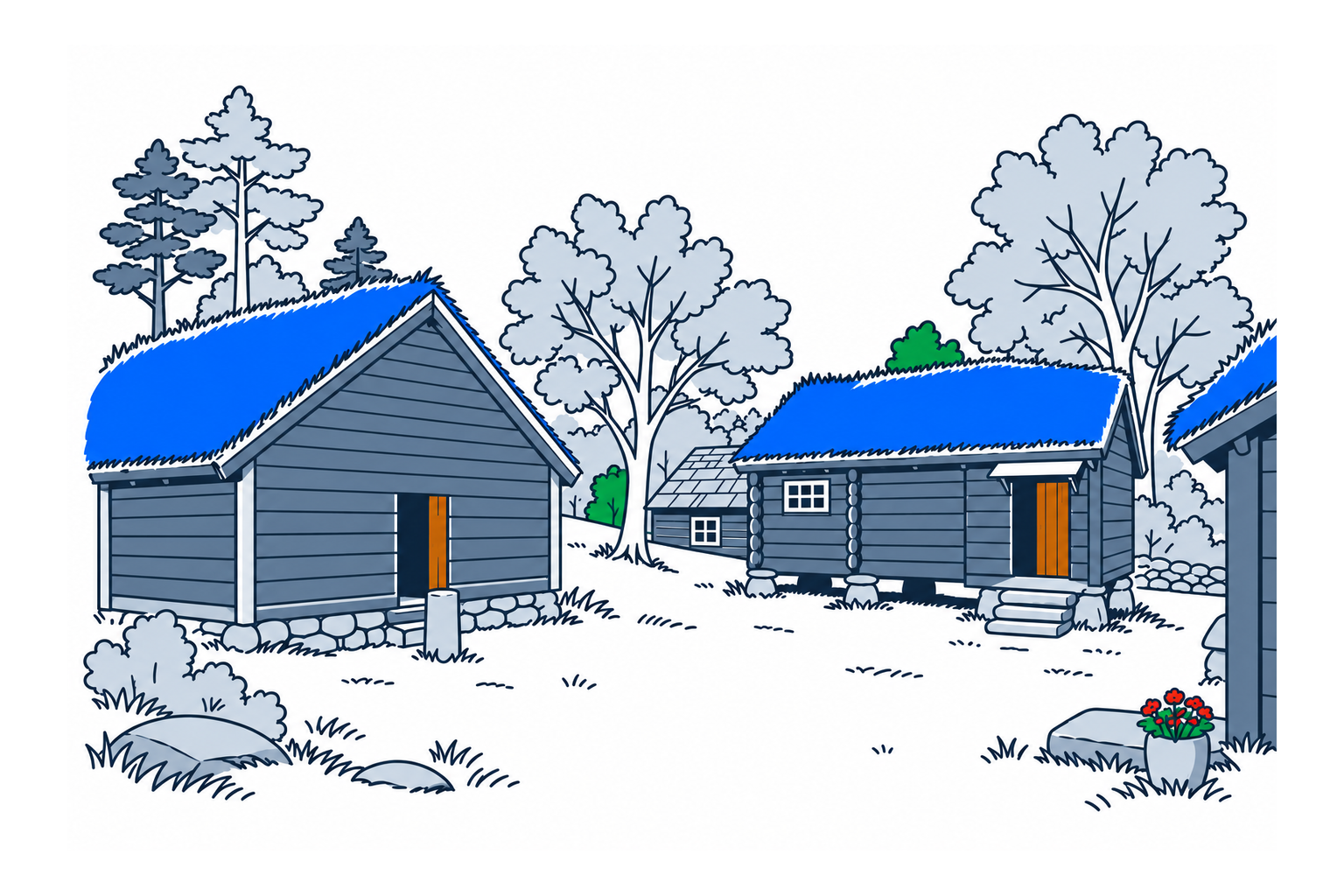 SamfunnPrep illustration showing Sunnhordland museum.