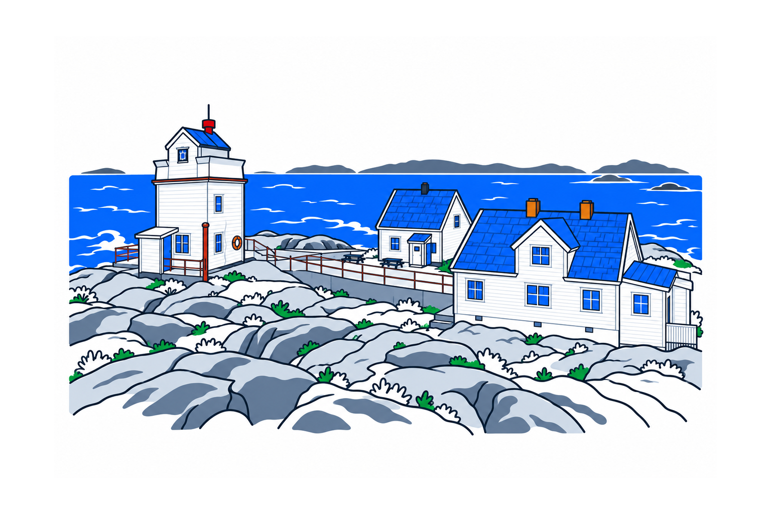 SamfunnPrep illustration showing Ryvarden kulturfyr.