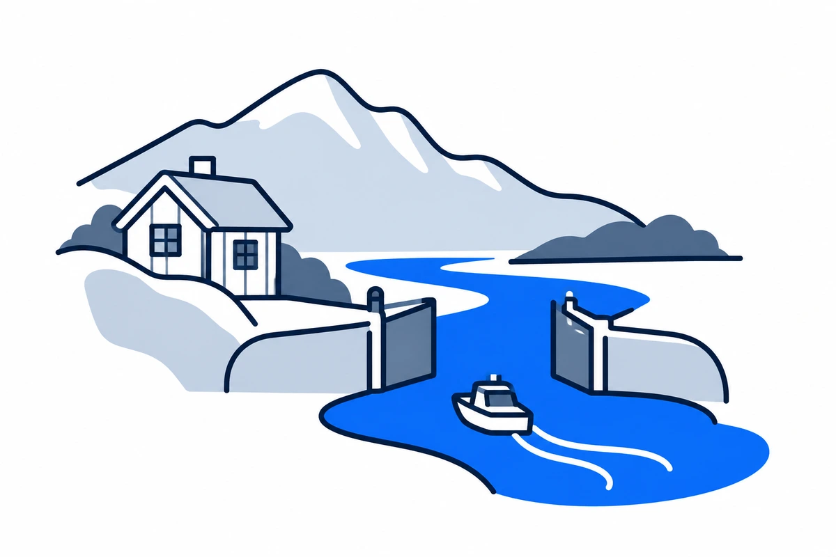 AI-generated illustration: Telemark (county), Norway