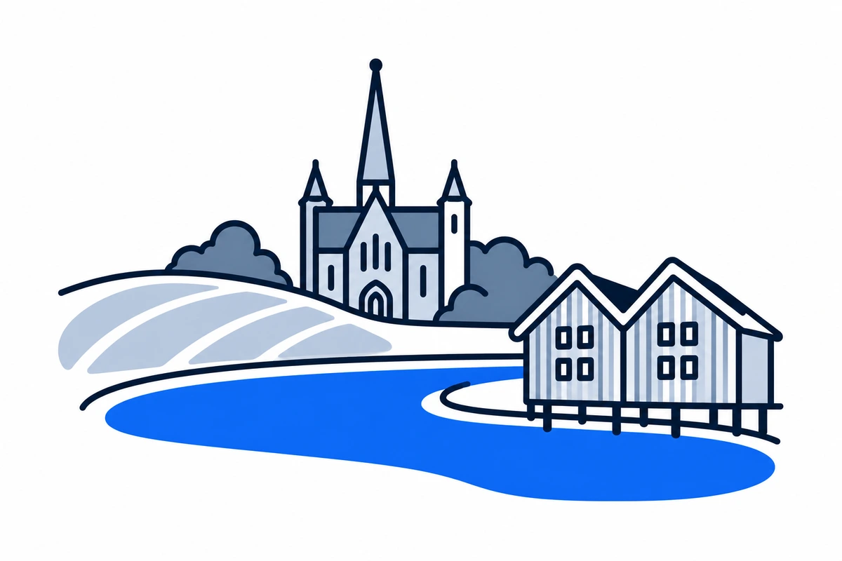 AI-generated illustration: Trøndelag (county), Norway